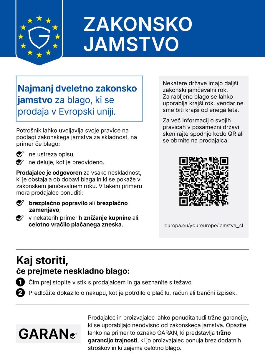 Zakonsko jamstvo – usklajeno obvestilo EU